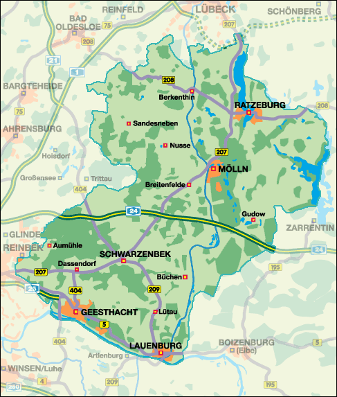 Landesverband Kreis Herzogtum Lauenburg e.V. - Karte